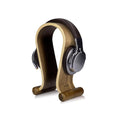 kalibri Wooden Omega Headphone Stand - Universal Walnut Wood Headset Holder for Gaming, DJ & Studio Headphones