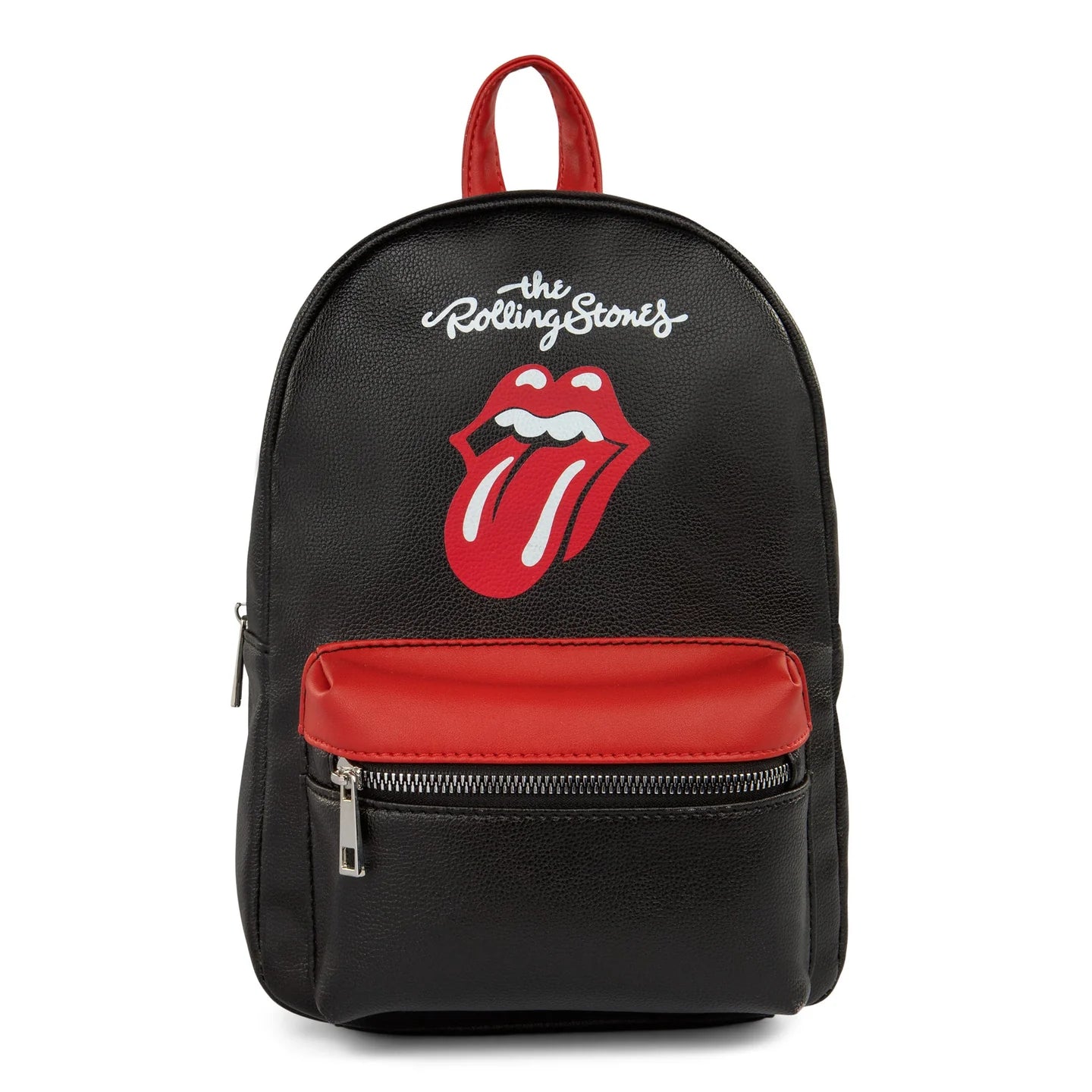 Rolling Stones Micro Backpack – Grey Tie-Dye Mini Pack with Front Zip Pocket