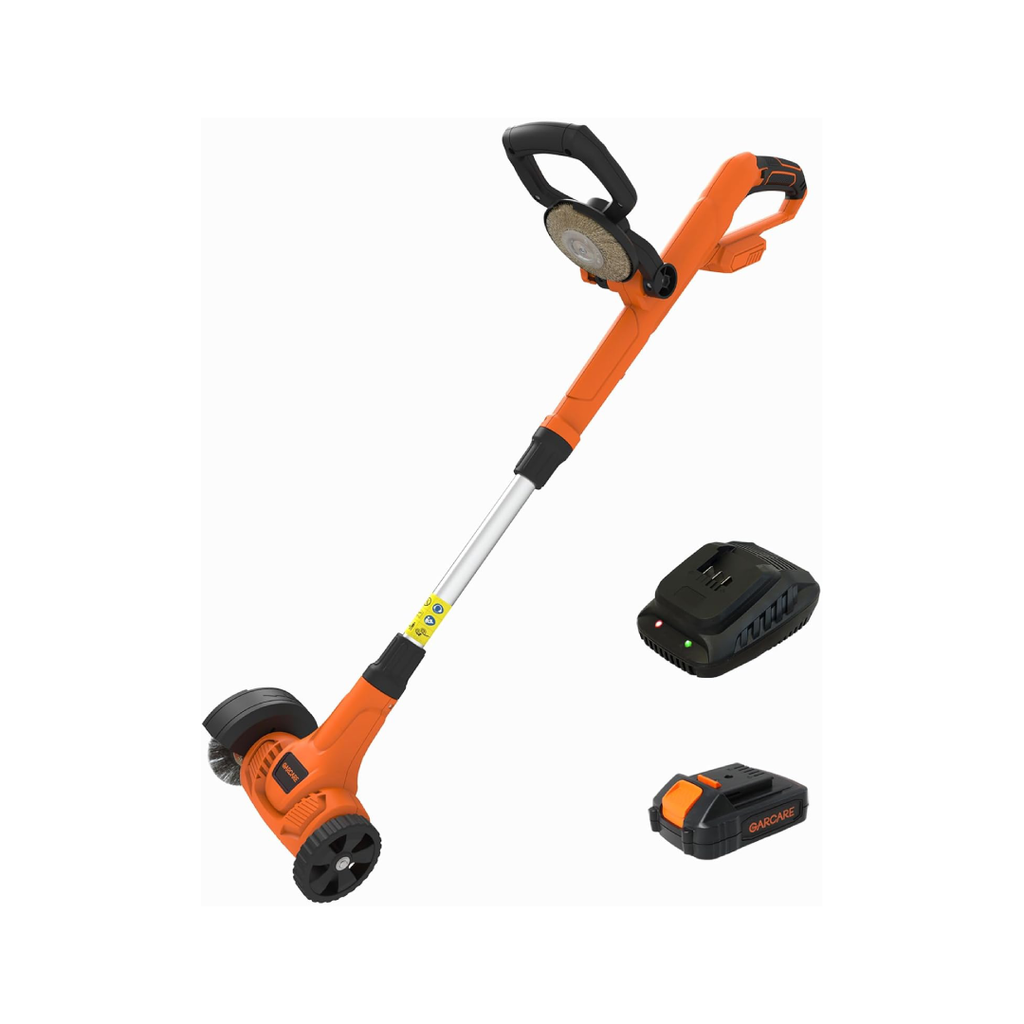 20V Cordless Patio Cleaner – Electric Crack Sweeper with Steel Brush, Battery & Charger
