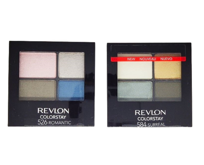 Revlon ColorStay Eyeshadow Quad – 584 Surreal Long-Lasting Eye Makeup Palette (4 Shades)