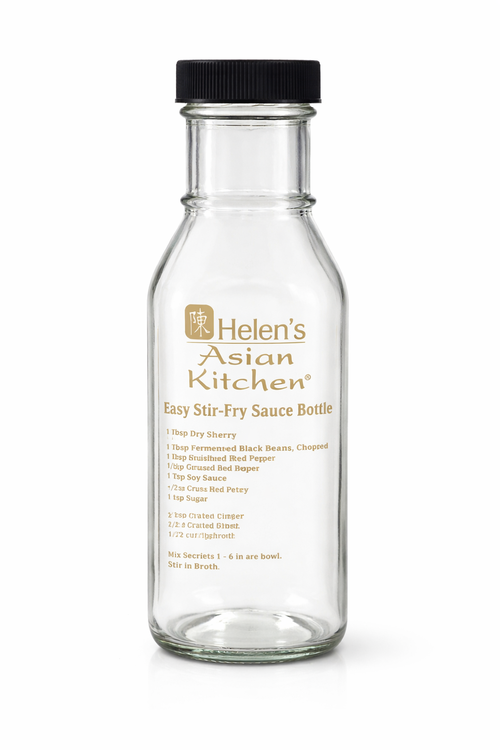 Helen’s Asian Kitchen Easy Stir-Fry Sauce Bottle – Glass Mixing & Storage Bottle