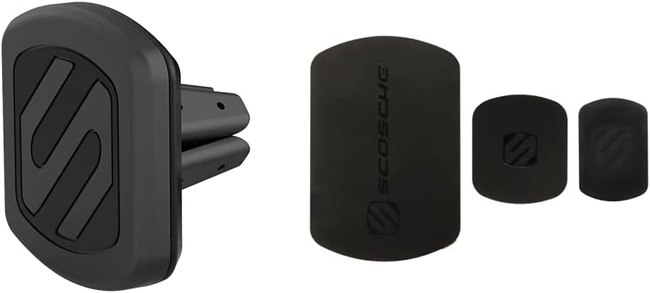 Scosche MagicMount Vent Universal Magnetic Car Vent Mount for Mobile Devices, Black