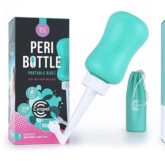 Cynpel Peri Bottle for Postpartum Care & Feminine Hygiene – Portable Bidet for Hemorrhoid Relief, 1 Pack, Blue