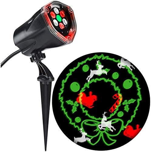 LED Lightshow Projection Plus – Whirl-a-Motion + Static Outdoor Holiday Projector