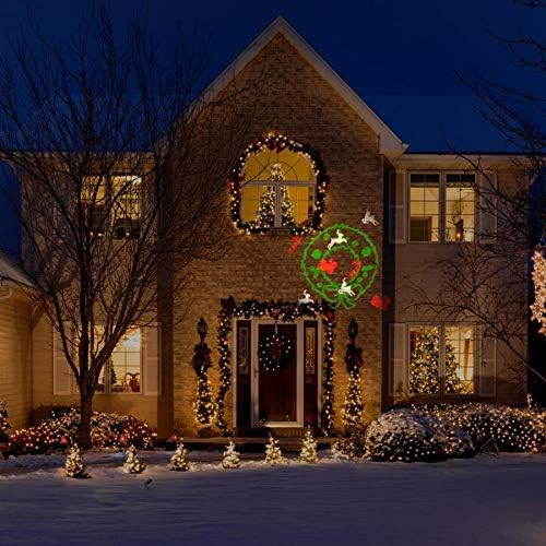 LED Lightshow Projection Plus – Whirl-a-Motion + Static Outdoor Holiday Projector