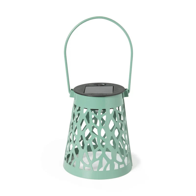 Solar Hanging Lantern – Decorative Outdoor LED Patio Light with Handle