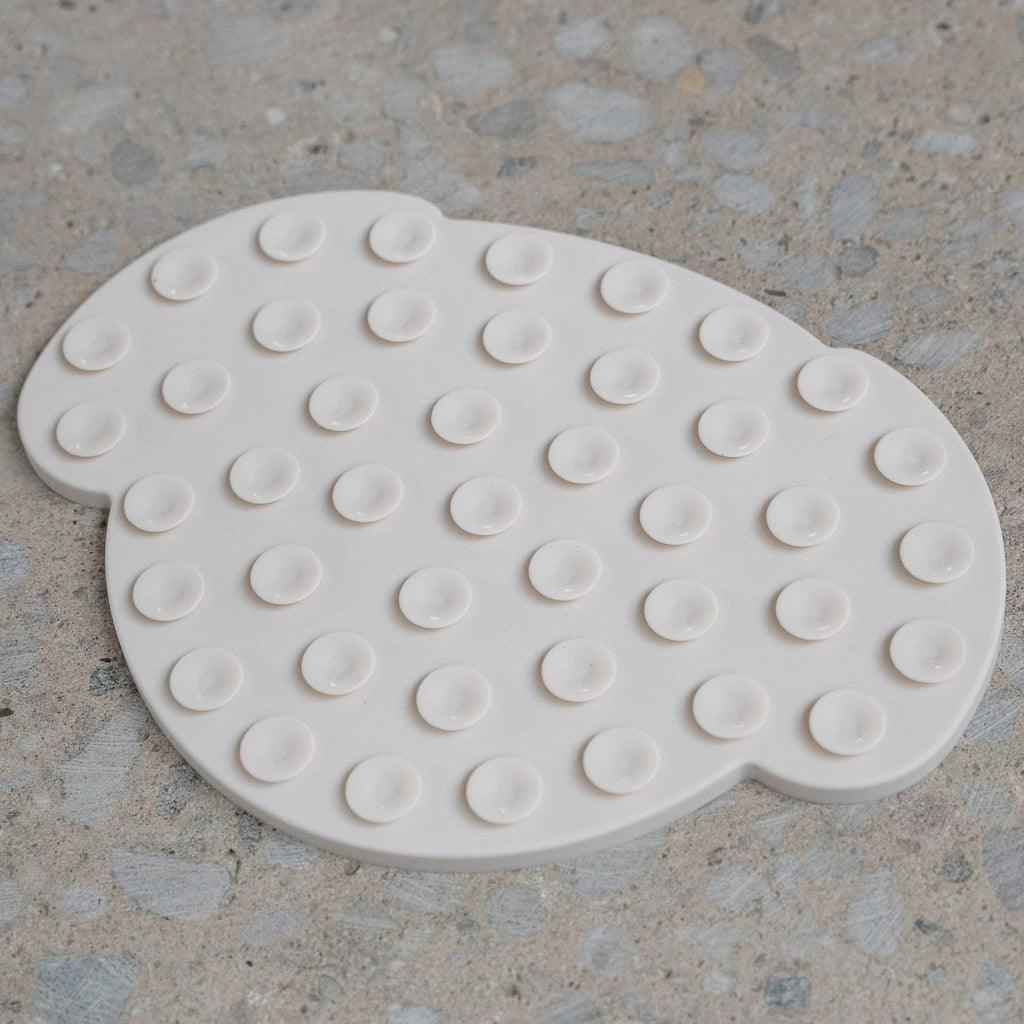 Dexypaws Dog Head Enrichment Lick Mat – White