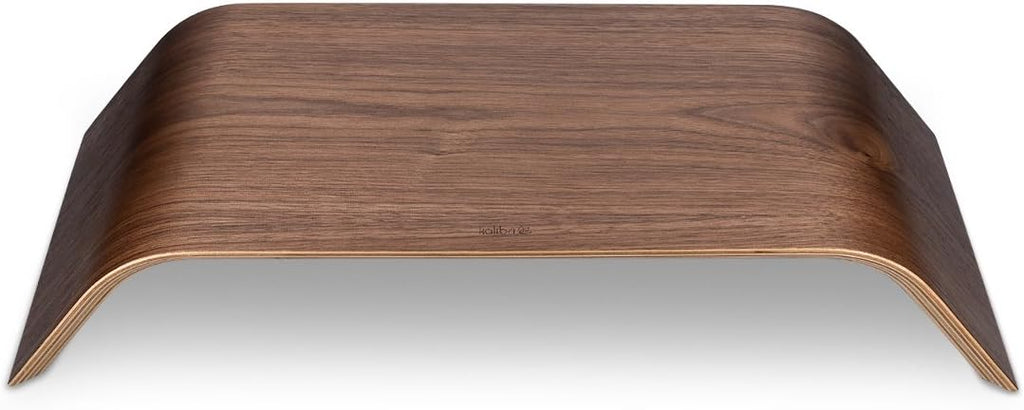 Kalibri Wood Monitor Stand Riser – Walnut Wooden Computer Monitor & Laptop Stand