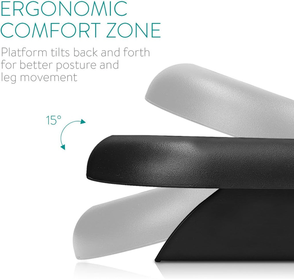 Navaris adjustable ergonomic under desk foot rest for office and home