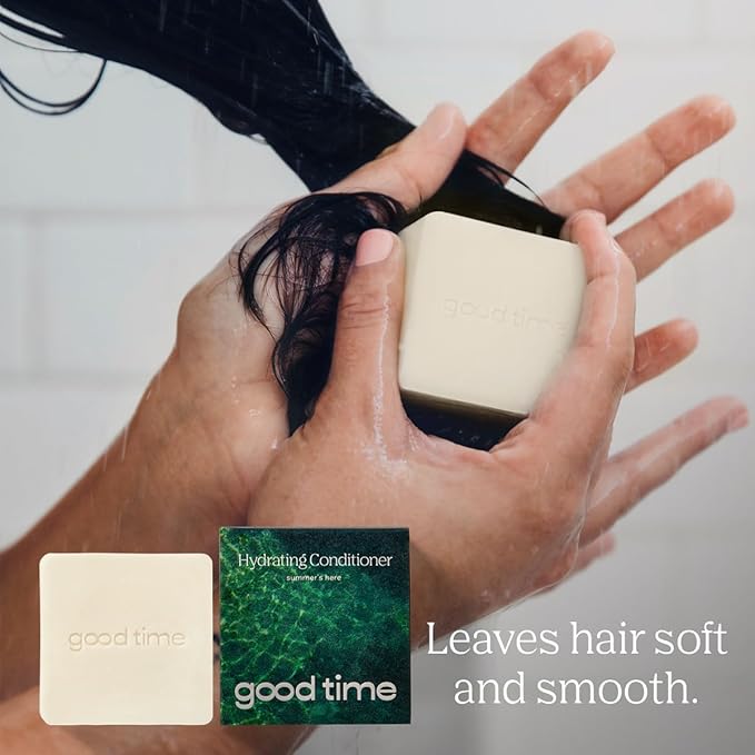 Good Time Conditioner Bar – “Summer’s Here” Hydrating Solid Conditioner (2 oz Single Bar)