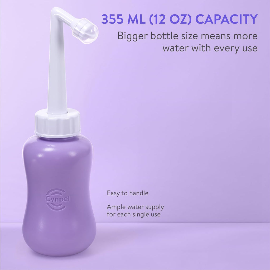 Cynpel Peri Bottle for Postpartum Care & Feminine Hygiene – Portable Bidet for Hemorrhoid Relief, 1 Pack, Purple