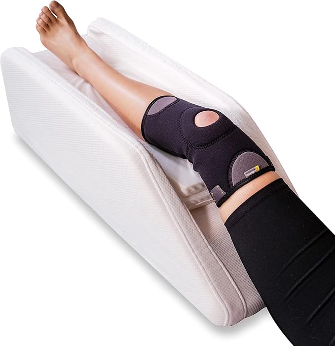 Pure Comfort Leg Elevation Pillow – Ergonomic Memory Foam Support for Back, Knee & Circulation Relief (Standard Size)