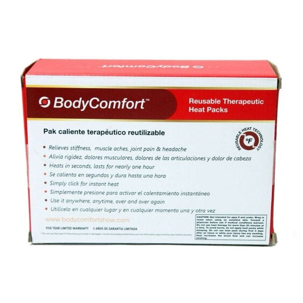 BodyComfort Reusable Therapeutic Heat Packs – 6 Piece Sports Pain Relief Set (Hot Therapy Pack Kit)