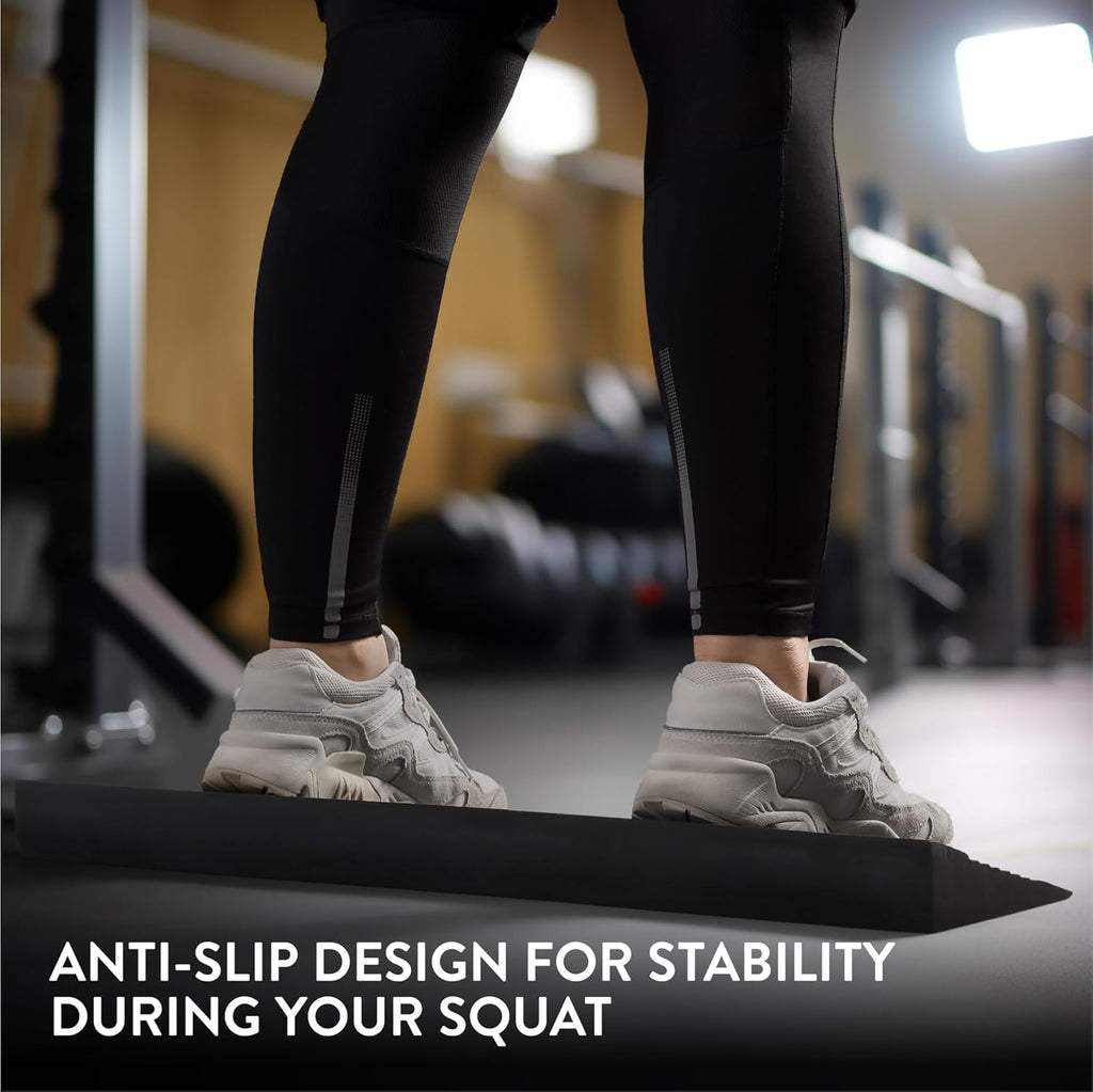Navaris Squat Wedge Block – Long Foam Slant Board for Squats, Calf Stretching, Yoga & Mobility Training (27.5")