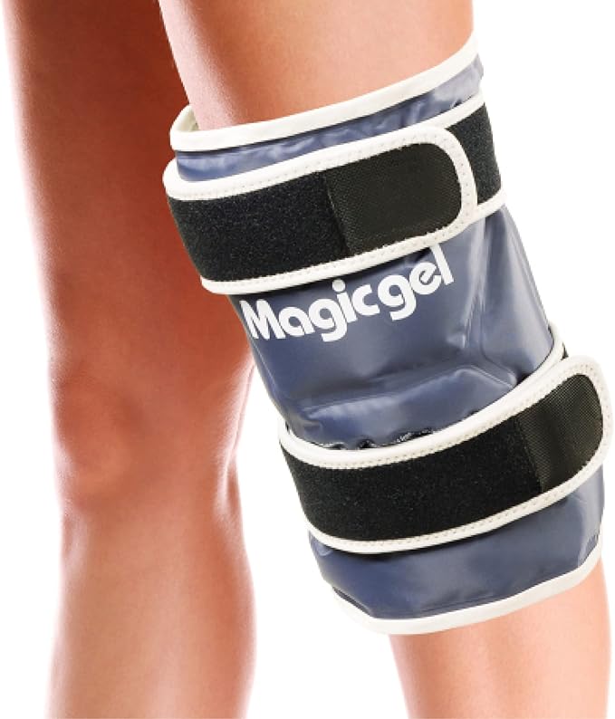 Magic Gel Ice Pack for Knee – Reusable Hot & Cold Therapy Wrap with Adjustable Straps for Knee, Elbow, Calf & Wrist Relief