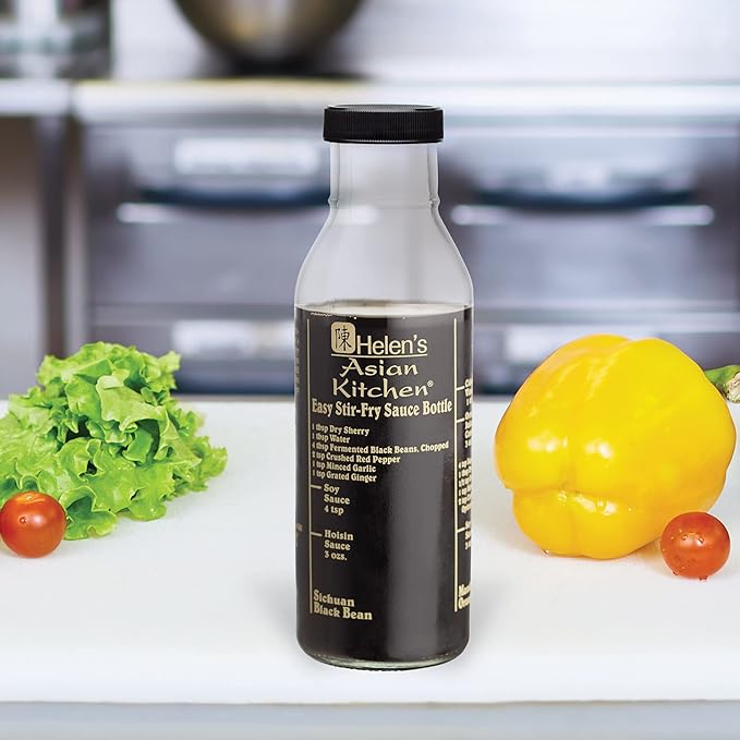 Helen’s Asian Kitchen Easy Stir-Fry Sauce Bottle – Glass Mixing & Storage Bottle