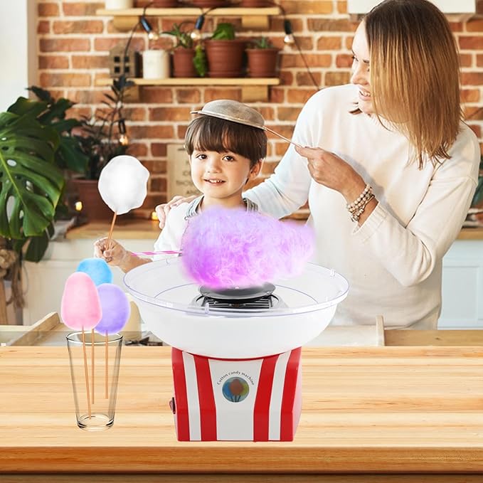 Bella Cotton Candy Maker Machine – Includes Cones & Scoop