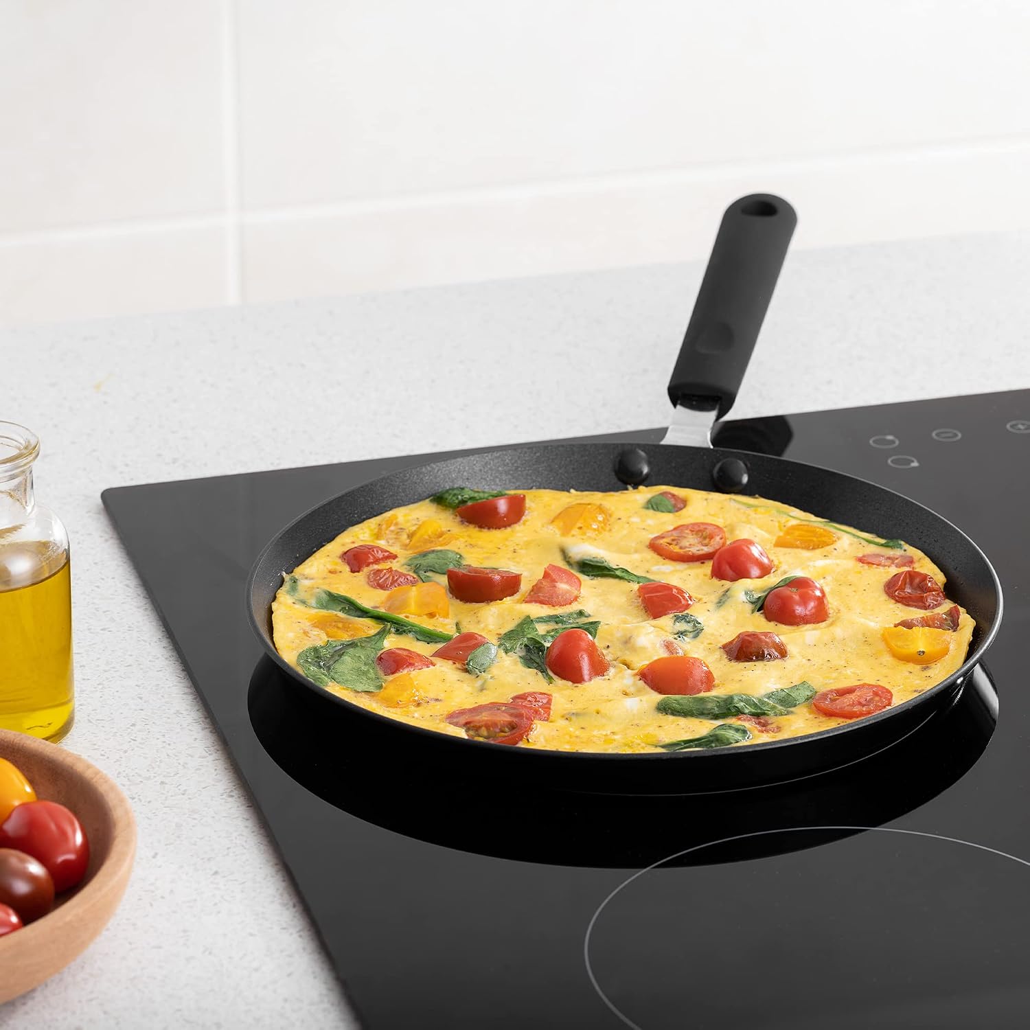 Navaris Mini Pancake Pan – 7-Cavity Nonstick Pancake & Egg Griddle Skillet (10 5/8" Diameter)