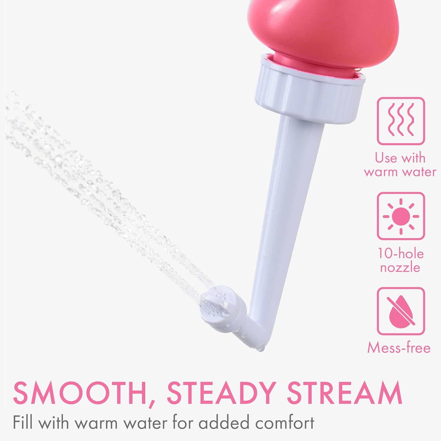 Cynpel Peri Bottle for Postpartum Care & Feminine Hygiene – Portable Bidet for Hemorrhoid Relief, 1 Pack, Dusty Rose