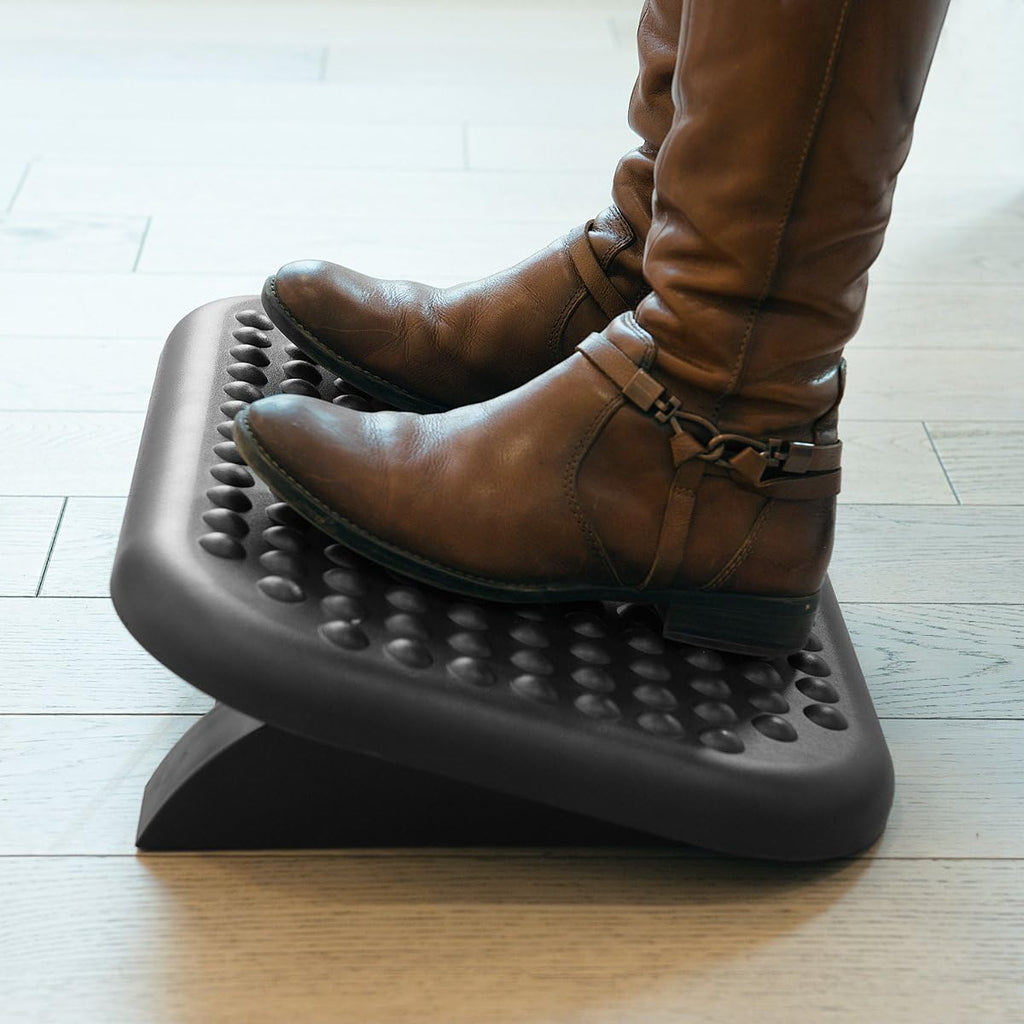 Navaris adjustable ergonomic under desk foot rest for office and home