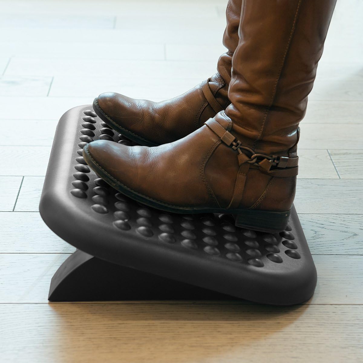 Navaris adjustable ergonomic under desk foot rest for office and home