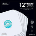 Big Fudge 12" Vinyl Record Inner Sleeves – 100 Pack Heavyweight Acid-Free Paper LP Record Covers for Dust, Dirt & Scratch Protection