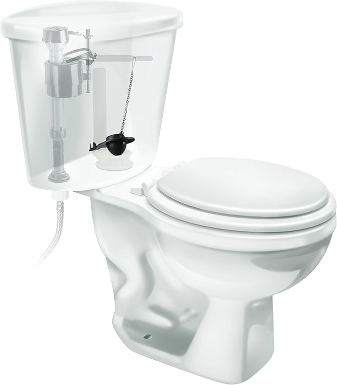 Universal Toilet Flapper Replacement Kit – Durable Rubber Flush Valve Seal with Chain (Fits Most Toilets)