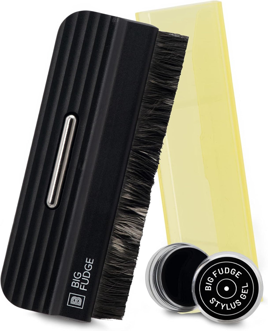 Big Fudge Vinyl Record Care Cleaner Set – Anti-Static Carbon Fiber Record Cleaning Kit for Dust, Dirt & Debris Removal