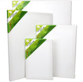 H&S Artist Blank Canvas Set, 4 Stretched Canvas Painting Boards (20x30cm, 30x40cm, 40x50cm & 50x60cm), Primed Canvas Frames for Acrylic, Oil & Watercolor Painting