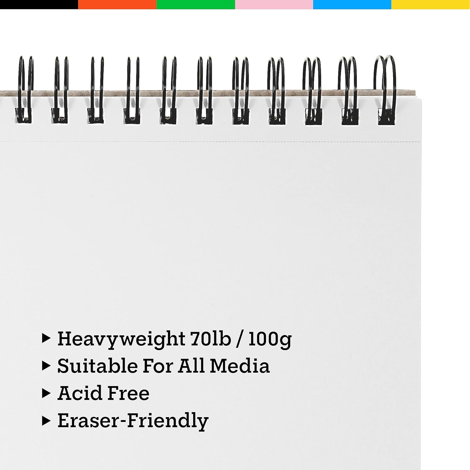 Art-N-Fly Travel Sketch Pad Set, 2-Pack Spiral Bound Sketchbooks, 200 Sheets Total, 70 lb (100 gsm) Drawing Paper, Portable 5.5" x 8.5" Sketchbook for Drawing, Sketching & Creative Artwork