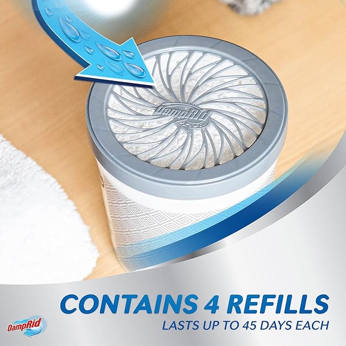 DampRid Moisture Absorber Refill Pack – Fragrance Free, 1.19kg (2 lb 10 oz)