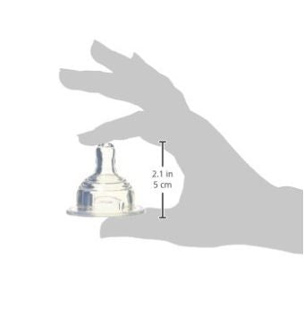 QuickMix Clear Nipples, Level 1/2/3, Pack of 2
