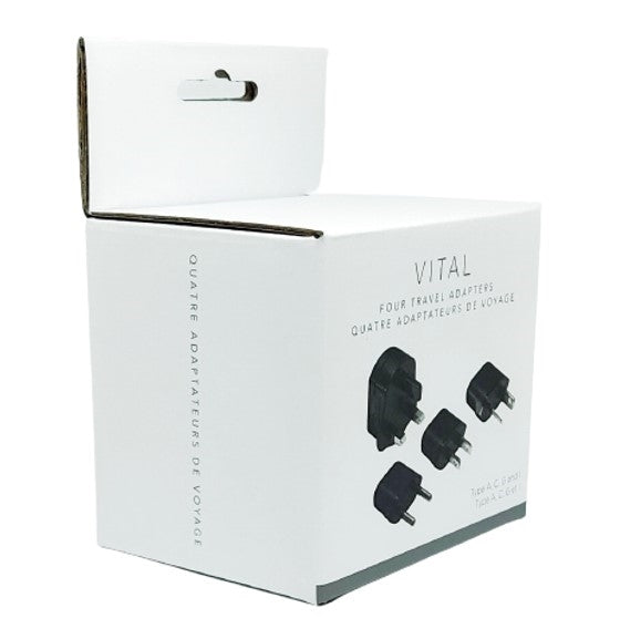 VITAL Four Travel Adapter Set