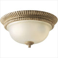 Progress Lighting Flushmount with Pietra Crackle Finish