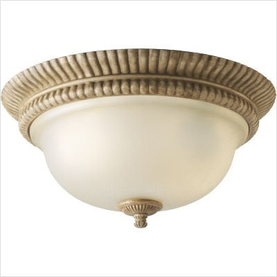 Progress Lighting Flushmount with Pietra Crackle Finish