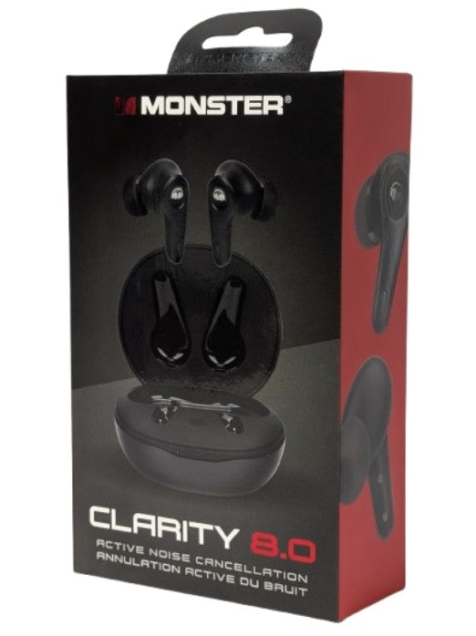Monster Clarity 8.0 ANC True Wireless Earbuds With Charging Case
