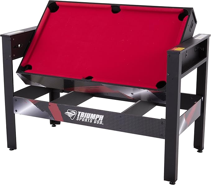 Triumph 48” 4-in-1 Rotating Game Table – Air Hockey, Billiards, Table Tennis & Football
