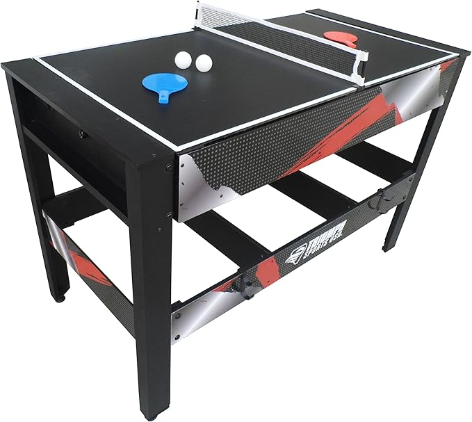 Triumph 48” 4-in-1 Rotating Game Table – Air Hockey, Billiards, Table Tennis & Football