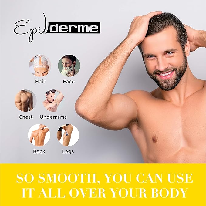 Epilderme Multipurpose Shaving Foam Bar – 95% Natural Moisturizing Shave Soap for Face, Body & Hair (3.5 oz)