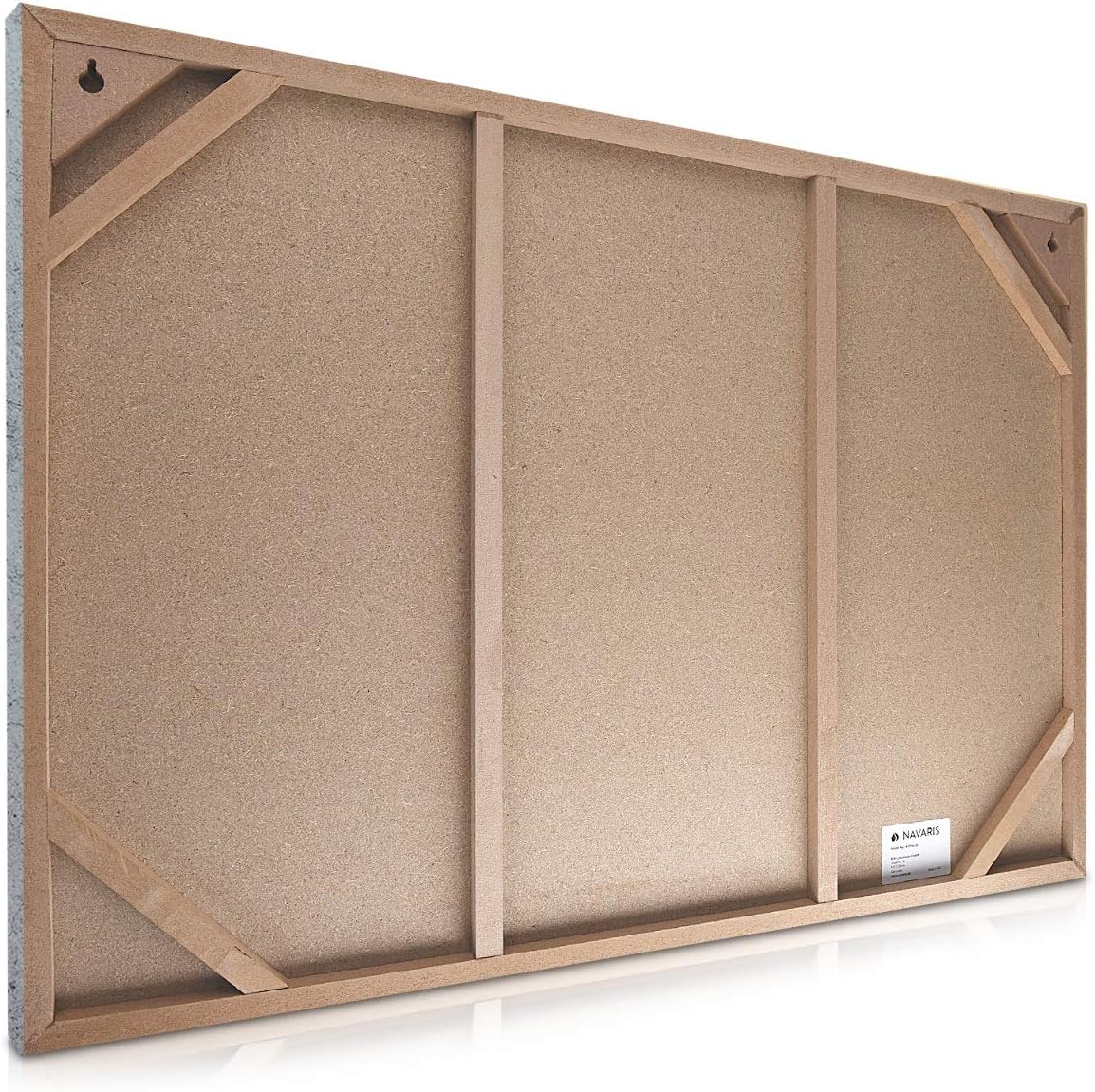 Navaris Magnetic Dry Erase Board with Concrete Design - 24 x 36 Inch Decorative Whiteboard for Wall - Includes Marker & 5 Magnets