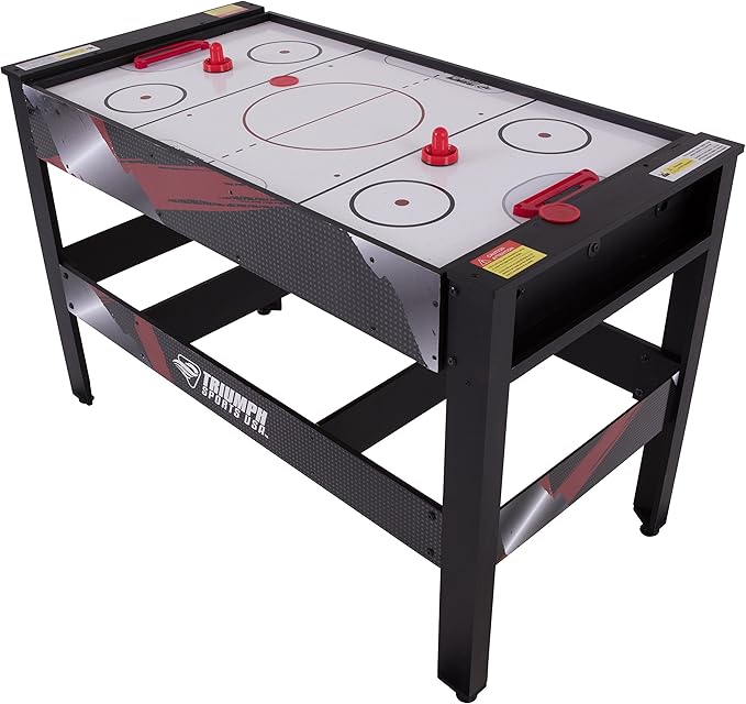Triumph 48” 4-in-1 Rotating Game Table – Air Hockey, Billiards, Table Tennis & Football