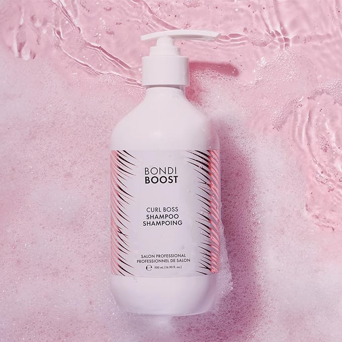 Bondi Boost Curl Boss Shampoo – Hydrating & Curl-Enhancing Shampoo for Wavy & Curly Hair, Frizz Control, Sulphate, Paraben & Silicone Free, Salon Professional, 500 ml (16.9 FL OZ)