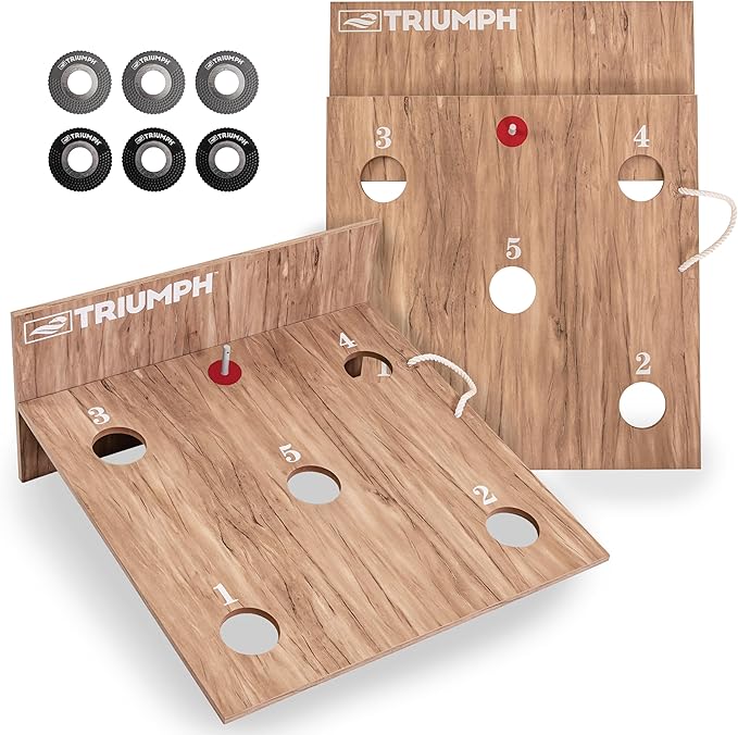 Triumph Original Washer Toss Game Set – Portable Outdoor Toss Game with Targets & Washers