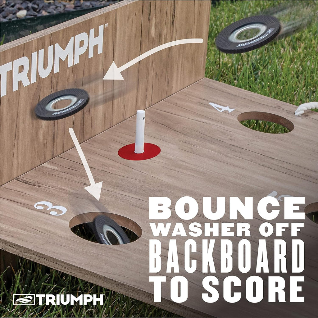 Triumph Original Washer Toss Game Set – Portable Outdoor Toss Game with Targets & Washers
