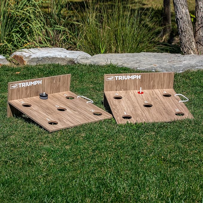 Triumph Original Washer Toss Game Set – Portable Outdoor Toss Game with Targets & Washers