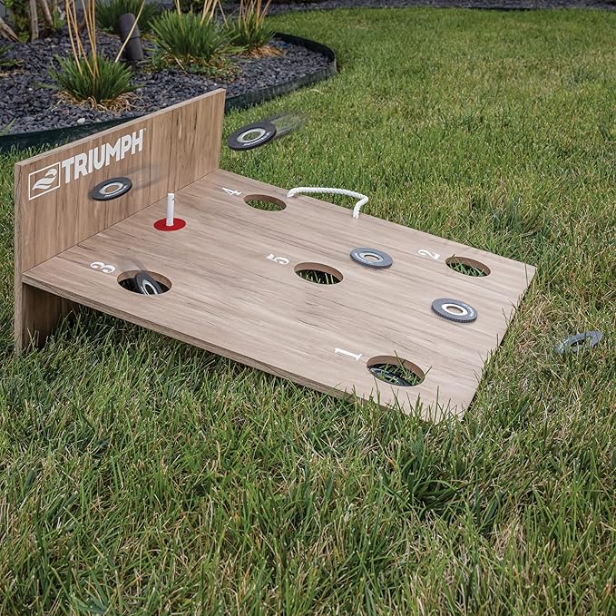 Triumph Original Washer Toss Game Set – Portable Outdoor Toss Game with Targets & Washers