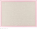 Navaris Framed Linen Bulletin Board - 58 x 43 cm Fabric Jewelry Organizer Pinboard for Wall - Pink Linen Memo Board with Pink Frame