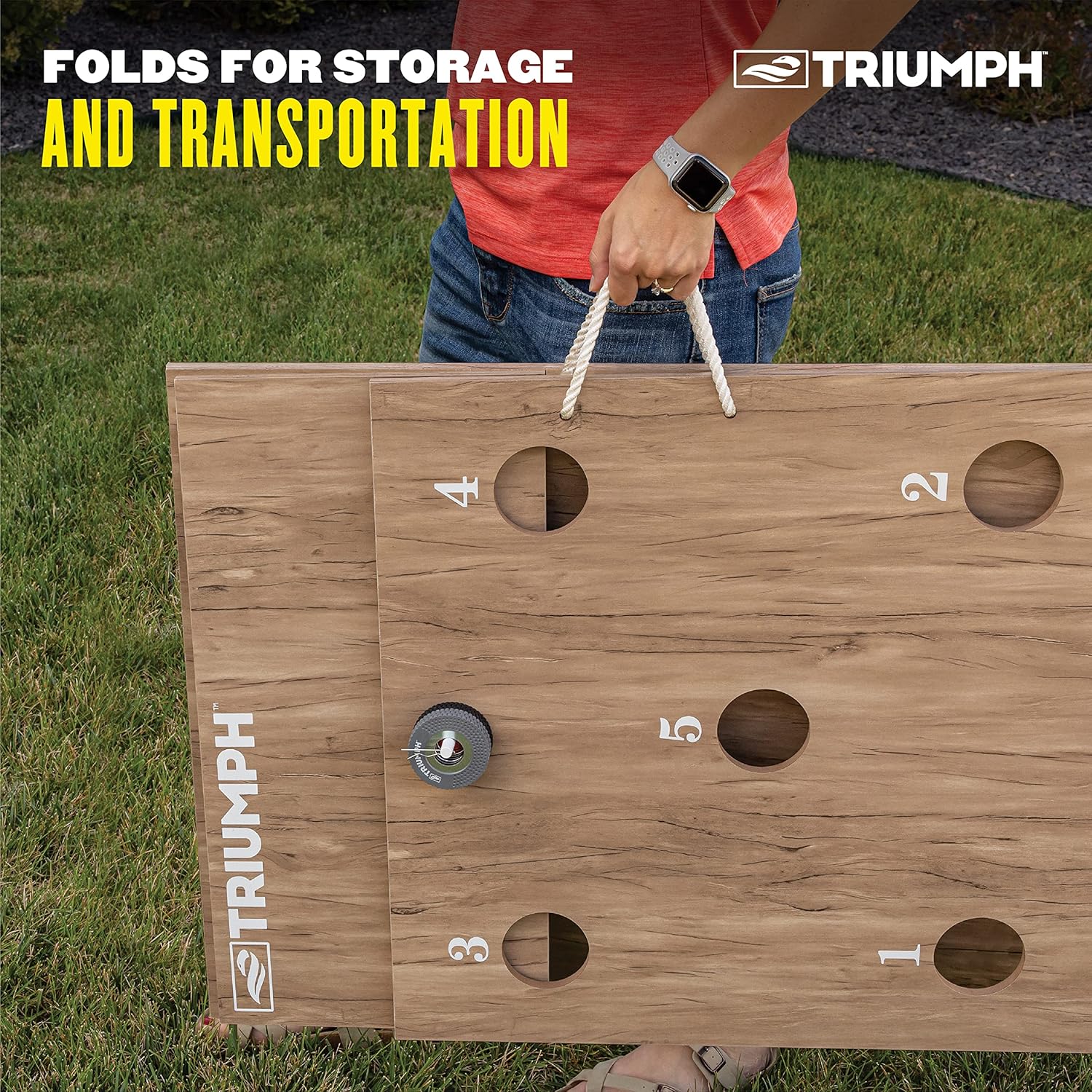 Triumph Original Washer Toss Game Set – Portable Outdoor Toss Game with Targets & Washers