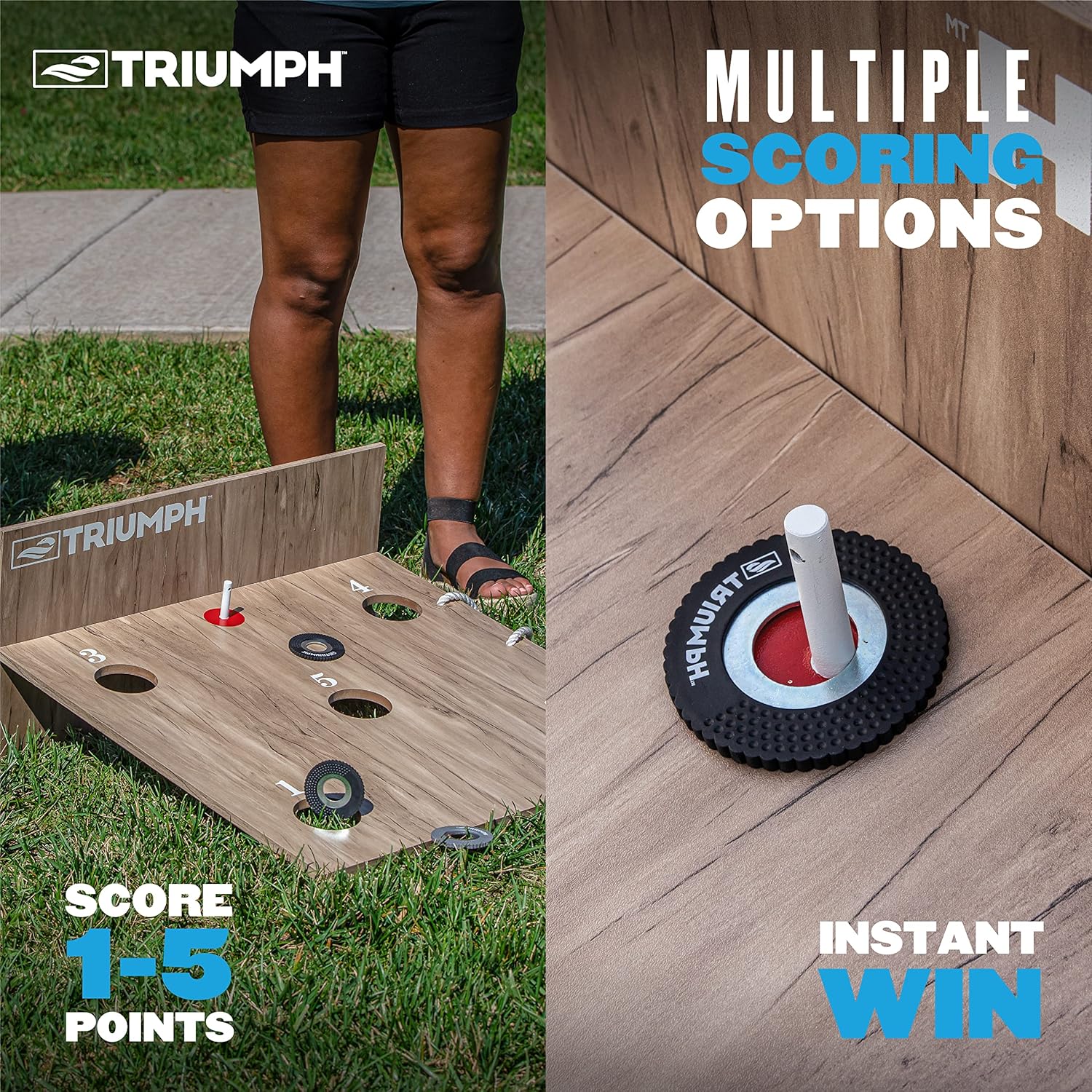 Triumph Original Washer Toss Game Set – Portable Outdoor Toss Game with Targets & Washers