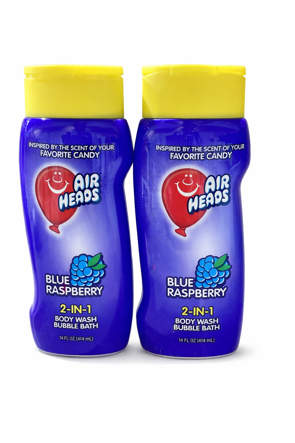 Air Heads Kids' 2-In-1 Body Wash & Bubble Bath, Blue Raspberry, 414 mL